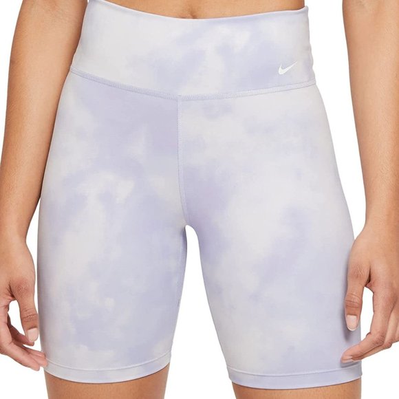 Nike Pants - Nike One Icon Clash Women's 7" Mid-Rise Printed Training Biker Shorts